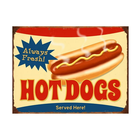 RetroPlanet 'Always Fresh Hot Dogs' Canvas Art