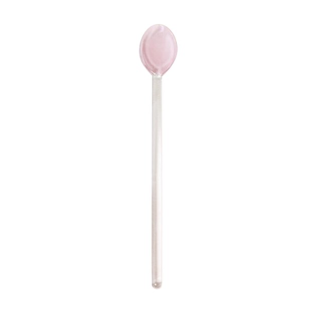 Glass Stirring Spoon Spoons Glass Teaspoons Coffee Spoon Ice for Tea Coffee Cocktail Hot Chocolate Drinks