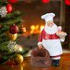 thumbnail image 4 of 1 adorno de resina, regalo navideño, lindas mini figuras decorativas de Papá Noel Cocinero, 4 of 9