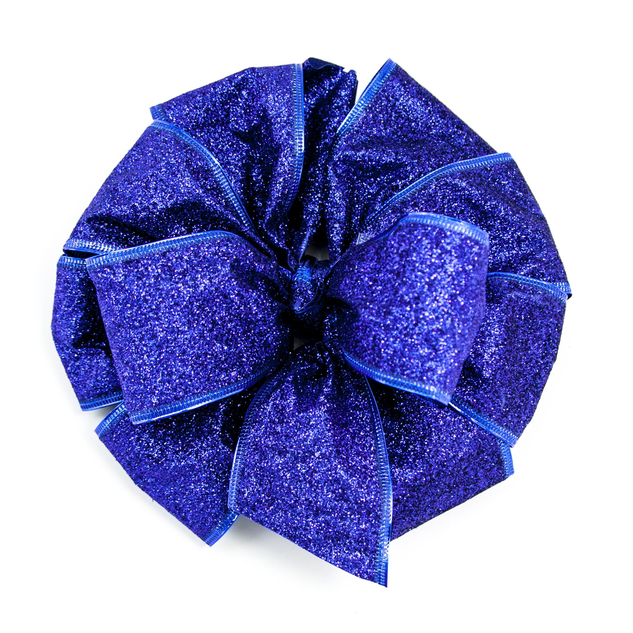 Large Royal Blue Glitter Bow