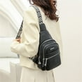 thumbnail image 4 of Handbags for Womens Xhshgfbi,Large Capacity Backpack Bag Can Be Linked With USB Data Cable Messenger Bag Casual Chest Bag Female Black Bag, 4 of 4
