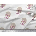 thumbnail image 3 of Soimoi Polyester Crepe Fabric Tree Block Fabric Prints by Yard 52 Inch Wide, 3 of 3