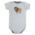 thumbnail image 3 of Hudson Baby Cotton Bodysuits, Wild Buffalo, Preemie, 3 of 9