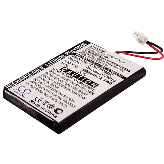 Battery for Creative DAP-FL0040 Zen V Plus BA20603R79919 MP3 Media Player 650mAh