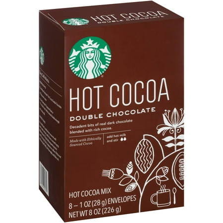 Starbucks Double Chocolate Hot Cocoa Mix, 8 count (Best Hot Chocolate Mix With Water)