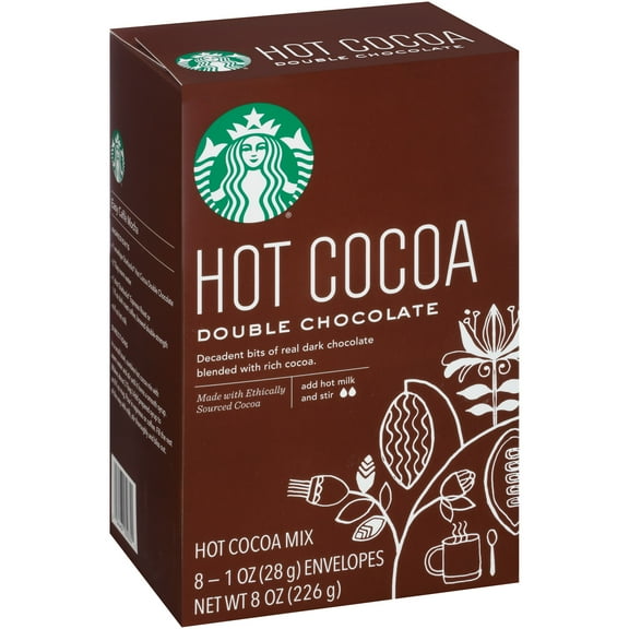 Starbucks Double Chocolate Hot Cocoa Mix, 8 count Pack Of 6