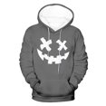 thumbnail image 5 of Sudadera con capucha de Halloween para hombre, informal, de moda, con cuello redondo, estampado, manga larga, blusa de poliéster, 5 of 5