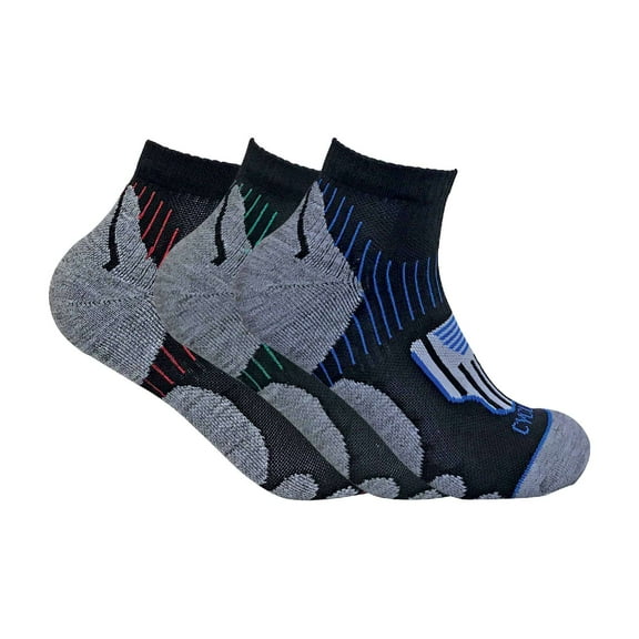 Sock Snob - 3 Pairs Mens Breathable Anti Blister Sports Ankle Socks for Achilles