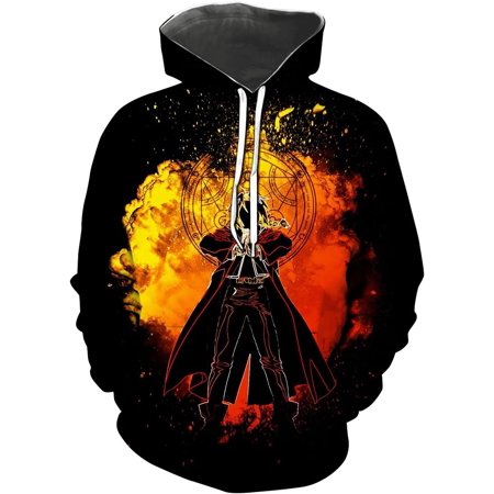 Full Metal Alchemist Anime Cosplay Sweatshirt Pullover Hoodies Small
