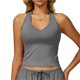 thumbnail image 1 of Chaleco de Yoga for mujer, ropa interior deportiva ajustada en forma de V for belleza en la espalda, chaleco deportivo for ejercicio de carrera, almohadilla for pechos extraíble, 1 of 5