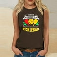 thumbnail image 1 of Blouses Décontractées Mode pour Femmes Imprimé Baseball Col Rond T-Shirt Sans Manches, 1 of 4