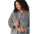 thumbnail image 5 of Aria Women’s Cozy Sherpa 32” Sleepwear Cardigan, Sizes XS-4X, 5 of 8