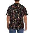 thumbnail image 3 of Xecao Pumpkin Plant Garden Men's Casual Short-sleeved Shirt, a button-up collared shirt with a pocket-4X-Large, 3 of 5