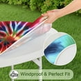 thumbnail image 5 of Colorful Tie Dye Pattern Round Fitted Tablecloth with Elastic Edge,Dining Table Cover Waterproof,Outdoor Round Tablecloth for Camping,Dining,Indoor and Outdoor, 5 of 7