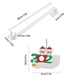 thumbnail image 2 of Injueey Colgador de para puerta delantera de oficina en casa, adorno de guirnalda de flores de Navidad, gancho único Kits de decoración para fiestas Blanco, 2 of 6