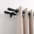 thumbnail image 4 of Curtain Rod Bracket, 3Pcs Double Curtain Rod Holder, Double Rod Brackets Hooks for Living Room Bedroom Curtain Rods, 4 of 6