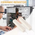 thumbnail image 4 of 2 Pcs Wire Wound Ceramic Cement Resistor 8 Ohm 20W 5%, 4 of 5