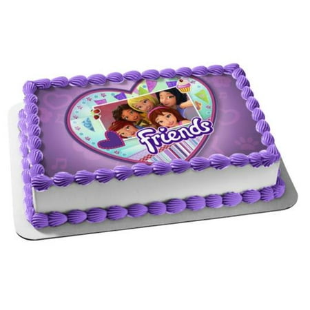 Lego Friends Edible Image Photo Birthday Party Event 1/4 Quarter Sheet Cake Topper Personalized Custom