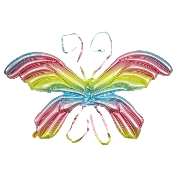 2pcs Creative Gift Birthday Wedding Theme Colorful Foil Balloons Kids Toy Back Hanging Butterfly Wing Children's Balloons Aluminum Foil Balloon Party Supplies STYLE5