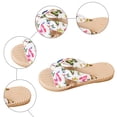 thumbnail image 4 of Rokment Women's Butterfly Beach Slides Sandals 2026 Summer Bohemian Comfortable Casual Waterproof Straw Footbed Platform Walking Dress Slip on Slippers for Indoor Outdoor B Size 8, 4 of 6