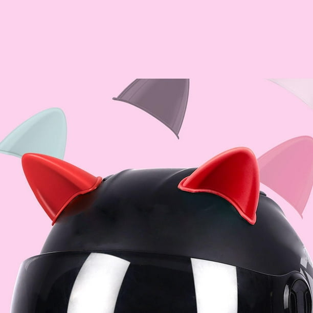 Casco negro con orejas de gato hotsell