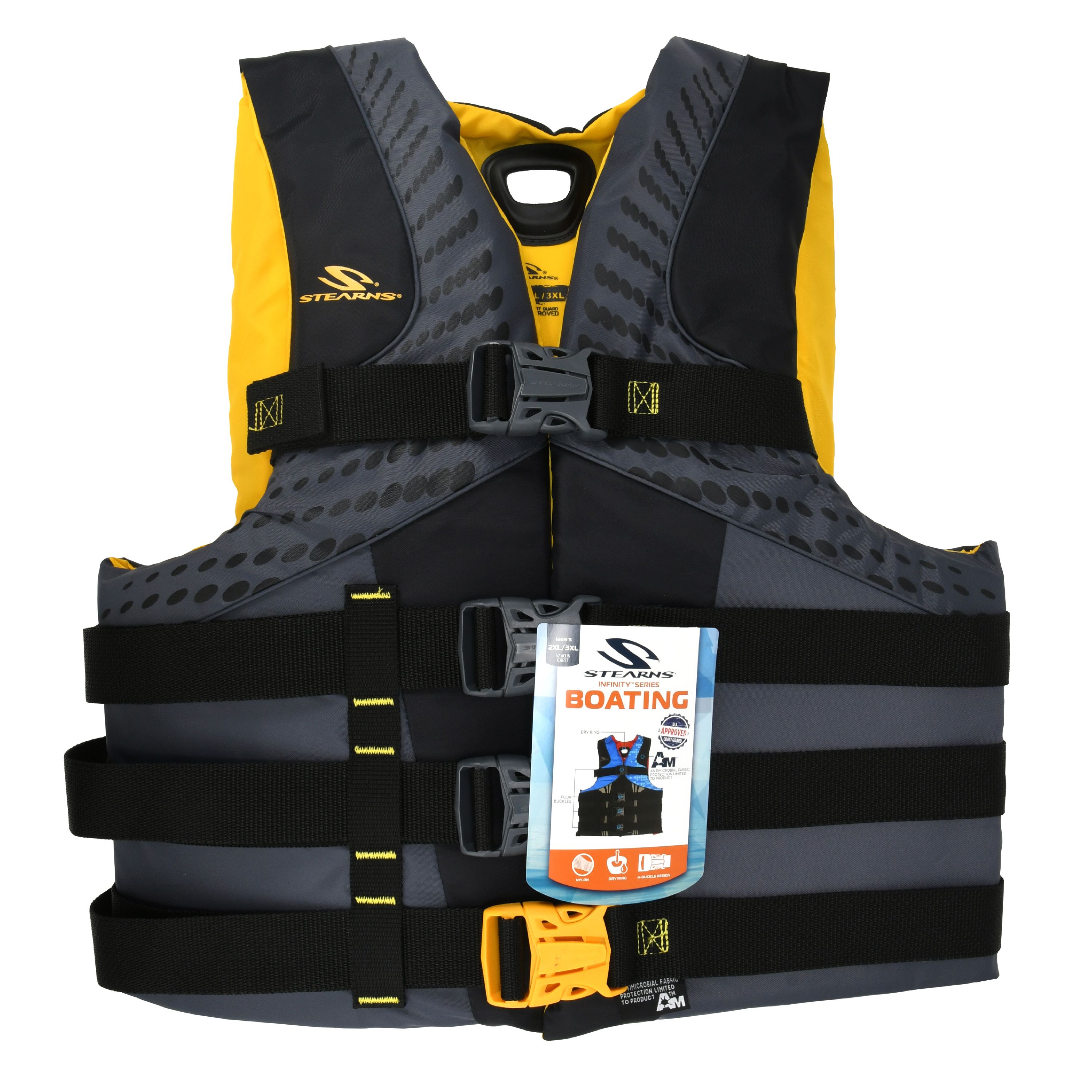 Coleman Stearns Pfd 5974 Mens Infinity 2Xl/3Xl Gold C004 2000013976  thebookongonefishing