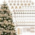 thumbnail image 1 of Set de Decoraciones para Árbol de Navidad Amandir 109 Piezas Champagne, 1 of 7