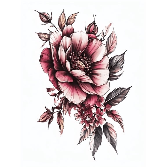 Floral Bouquet Decorative Painting/Canvas Art， Perfect for Living Room， Bedroom， Dining Room， Kitchen， Office， Restaurant and Entryway Decoration.