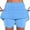 Light Blue, variant on Kinrui Plus Size Womens Striped Skort Tummy Control Tennis Golf Casual Summer Shorts Stretchy High Waisted Skirt with Built-in Shorts Gray M