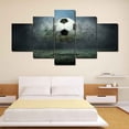 thumbnail image 3 of Flying Soccer lienzo pintura al óleo césped cartel de fútbol imagen hogar Oficina decoración dibujo al óleo 5 piezas Scienceny JJ13392-01, 3 of 6