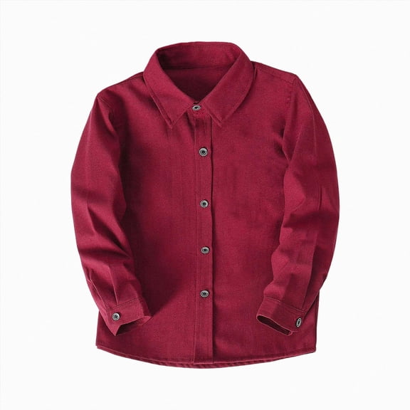 Toddler Solid Color Classic Shirt Spring And Fall Thermal Underwear Base Layer Tops Casual Undershirt 1314 Years Red T Shirts