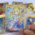 thumbnail image 2 of Hot Sale DIY Card Japanese Trainer Lillie Rosa Lisa Acerola Lusamine Pokémon Game Metal Iron Collection Cards, 2 of 5