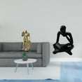thumbnail image 2 of Figura decorativa de resina de un caballero pensador de arte nórdico, estatua abstracta, adorno para escritorio, armario, mesa, oficina, estantería, c, 2 of 8