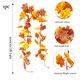 thumbnail image 4 of Seyotauo Fall Maple Garland - 6.5 FT/Pcs Autumn Hanging Fall Leave Vines for Home Garden Wedding Party Thanksgiving Dinner Fireplace Door Frame Doorway Backdrop Christmas Decor, 4 of 7
