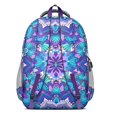 thumbnail image 3 of Boho Bohemia Flower Backpack for School,Cute School Bag,Schoolbag with Adjustable Shoulder Straps & Padded Back,16.9 Inch, 3 of 5
