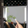 thumbnail image 2 of LED Jewelry Cabinet Armoire Organizer with Locking Door and Full-Length Mirror Jewelry Organizer Brown, 2 of 6
