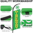 thumbnail image 4 of Dispensary Feather Flag Pole Kit, 8FT Advertising Swooper Flag with Ground Stake for Dispensary Business 2Pack, 4 of 8