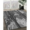 thumbnail image 2 of Ahgly Company Indoor Square Patterned Dark Gray Area Rugs, 8' Square, 2 of 6