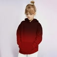 thumbnail image 2 of Vedolay Girls Plus Size Tops Girls Fall Letter Print Hooded Neck Sweatshirt Long Sleeve Pullover Top,Red 9-10 Years, 2 of 3
