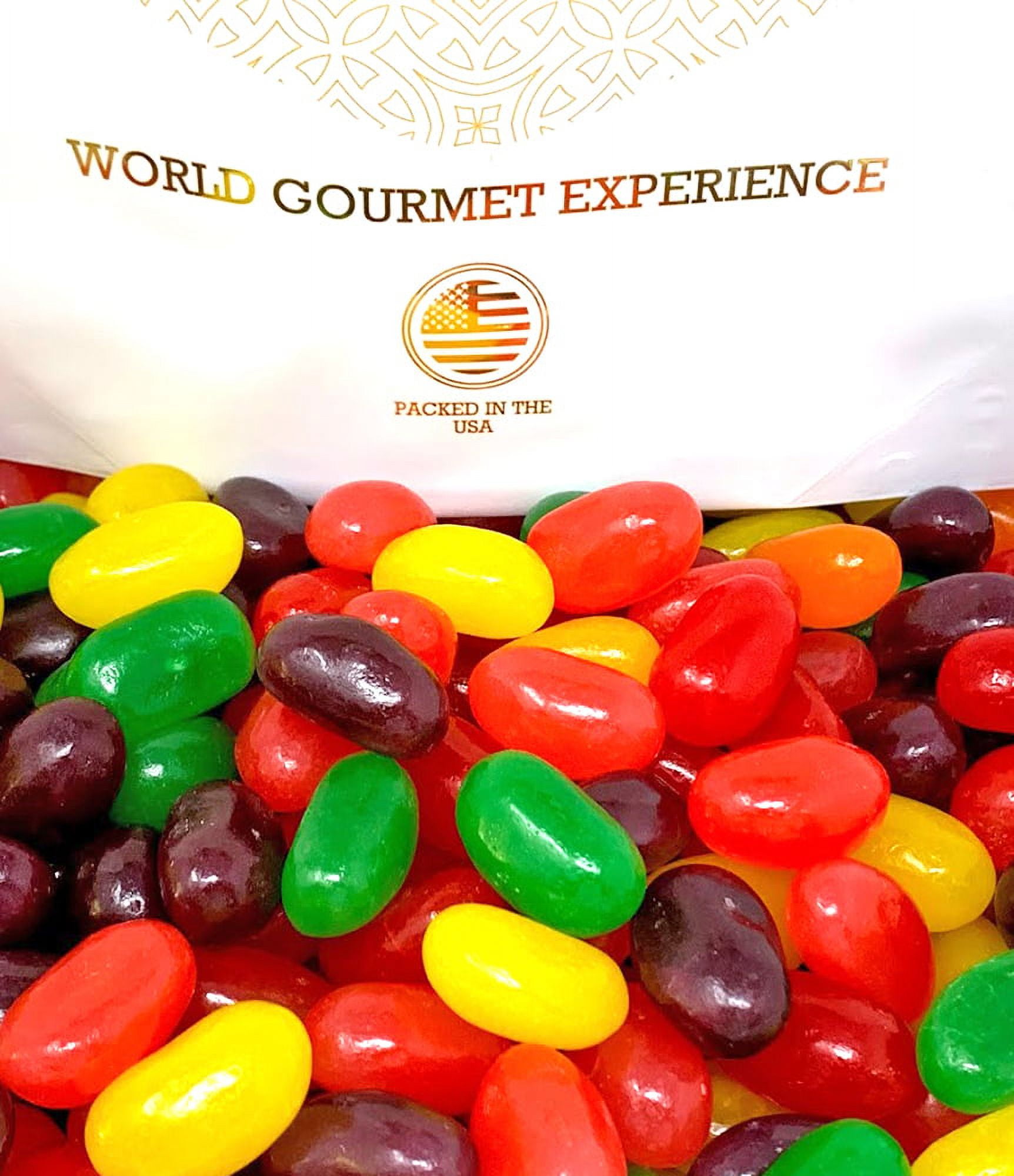SweetGourmet Jumbo Assorted Fruits Jelly Beans | Bulk Unwrapped | 3 Pounds