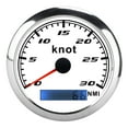 thumbnail image 1 of Medidor de velocidad del automóvil, velocímetro con puntero GPS, tacómetro de 0 a 30 nudos, indicador de tacómetro, instalación sin esfuerzo, 1 of 9
