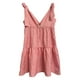 thumbnail image 3 of WILLBEST Vestidos de Lino para Mujer Vestido Informal con Estampado A Cuadros para Mujer Vestido sin Mangas con Cuello En V Vestido Informal Holgado con Bolsillos Chica, 3 of 3