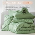 thumbnail image 6 of Davulos Full Comforter Set,7 Pieces Green Bedding Sets for All Season Bed in a Bag with Comforter ,Flat Sheet ,Fitted Sheet ,Pillowcases & Shams, 6 of 8