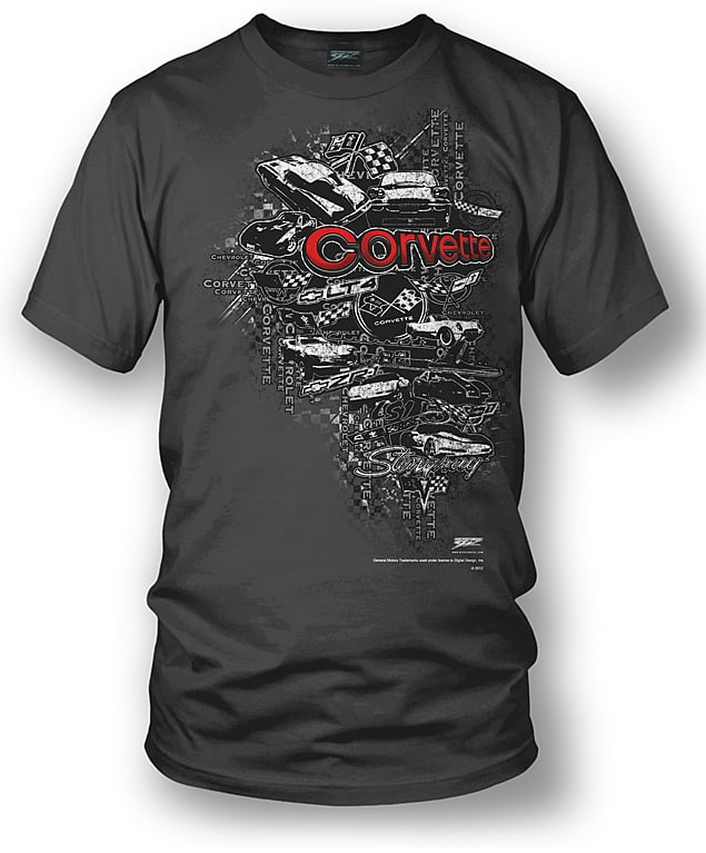 Wicked Metal Corvette C8 T-Shirt - Red Front Print, 100% Cotton, Muscle Car Tee For Men - View #11
