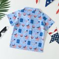 thumbnail image 1 of Vedolay Boy Shirts Casual Short Sleeve Shirt Boy for Beach Vacation Short Sleeve Button Down Hawaiian Shirt for Boys,Blue 2-3 Years, 1 of 5