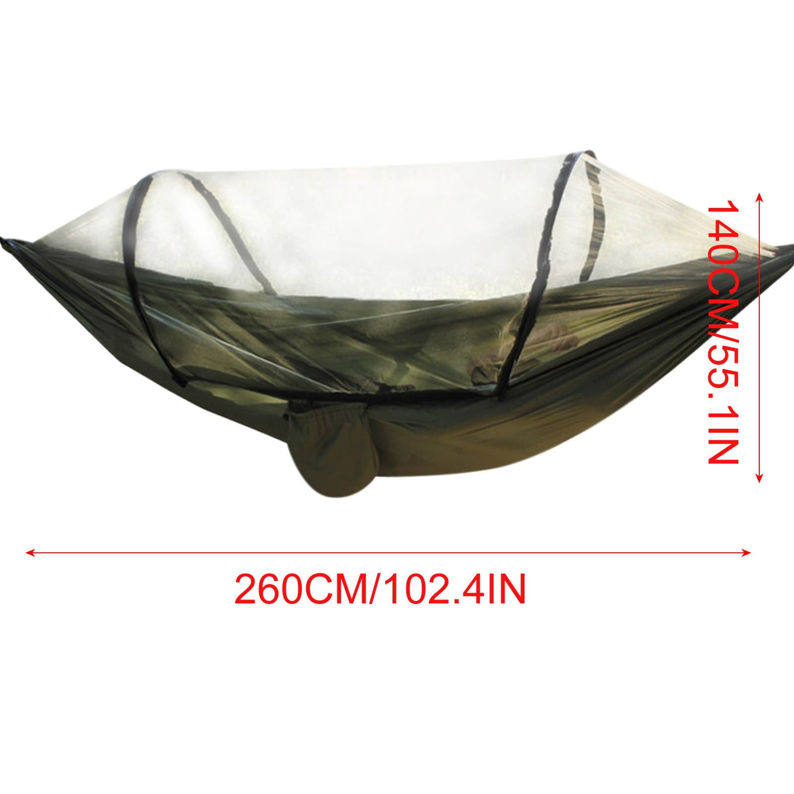 JMKQLZ Camping Hammock with Mosquito Net, Portable Double/Single Hammock, Easy Setup, Lightweight Hanging Bed for Indoor, Outdoor, Backpacking, Travel, Patio, Hiking