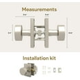 thumbnail image 4 of Mega Handles | Laura Privacy Knob | Satin Nickel, 4 of 4