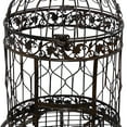 thumbnail image 6 of DecMode Scroll Indoor Outdoor On Removable Stand Black Metal Birdcage with Latch Lock Closure and Top Hook, 6 of 15