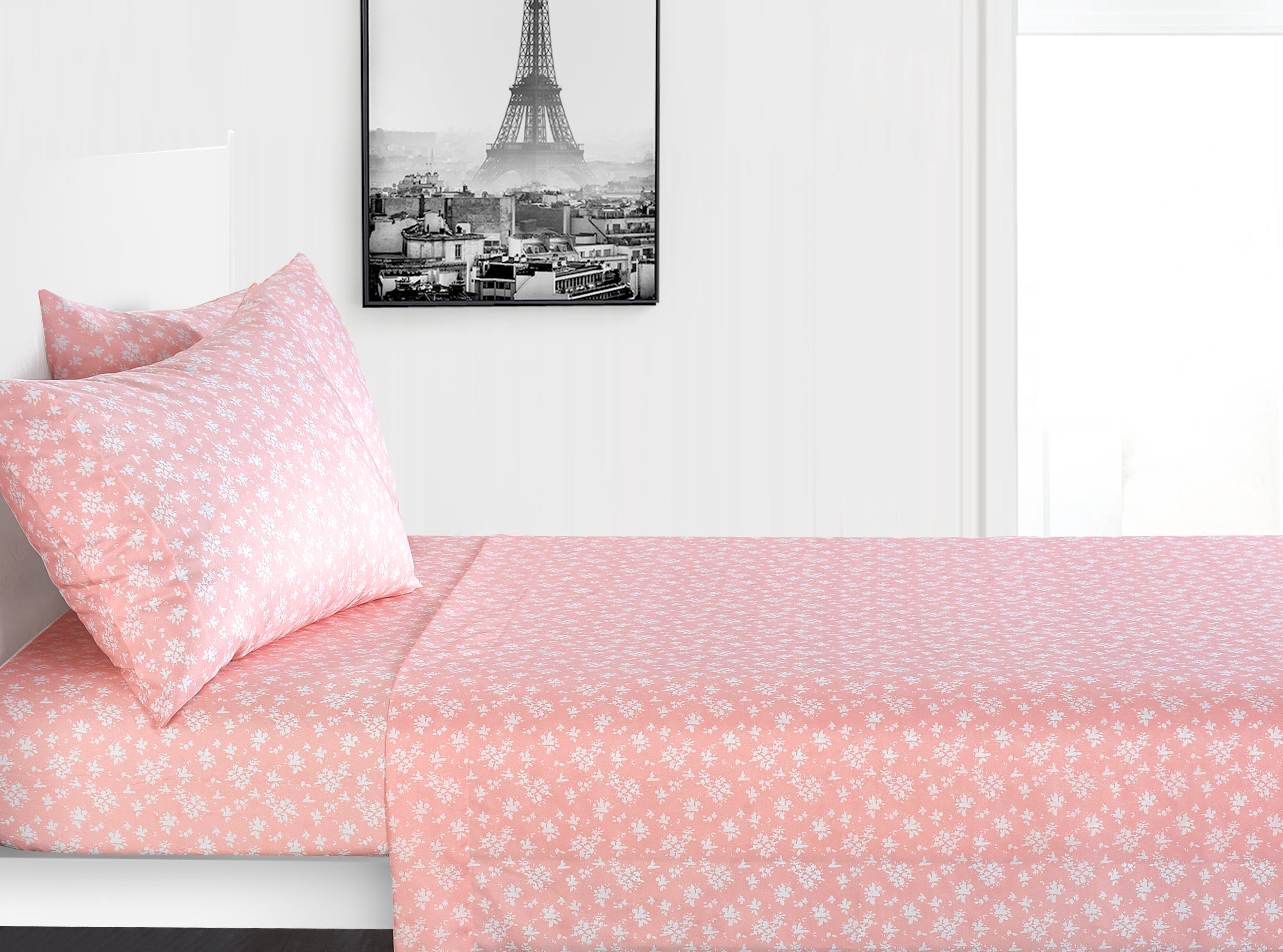 Your Zone Teen Paris Eiffel Tower Bed in a Bag Bedding Set With Reversible Comforter