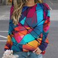 thumbnail image 2 of Simple Colored Ripple Womens Oversized Sweatshirts Hoodies Crewneck Casual Tops Comfy FallWinter Clothes 2024, 2 of 7